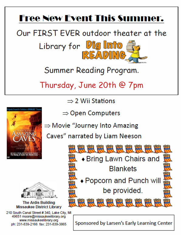 Outdoor movie flyer