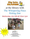 whispering pines petting zoo